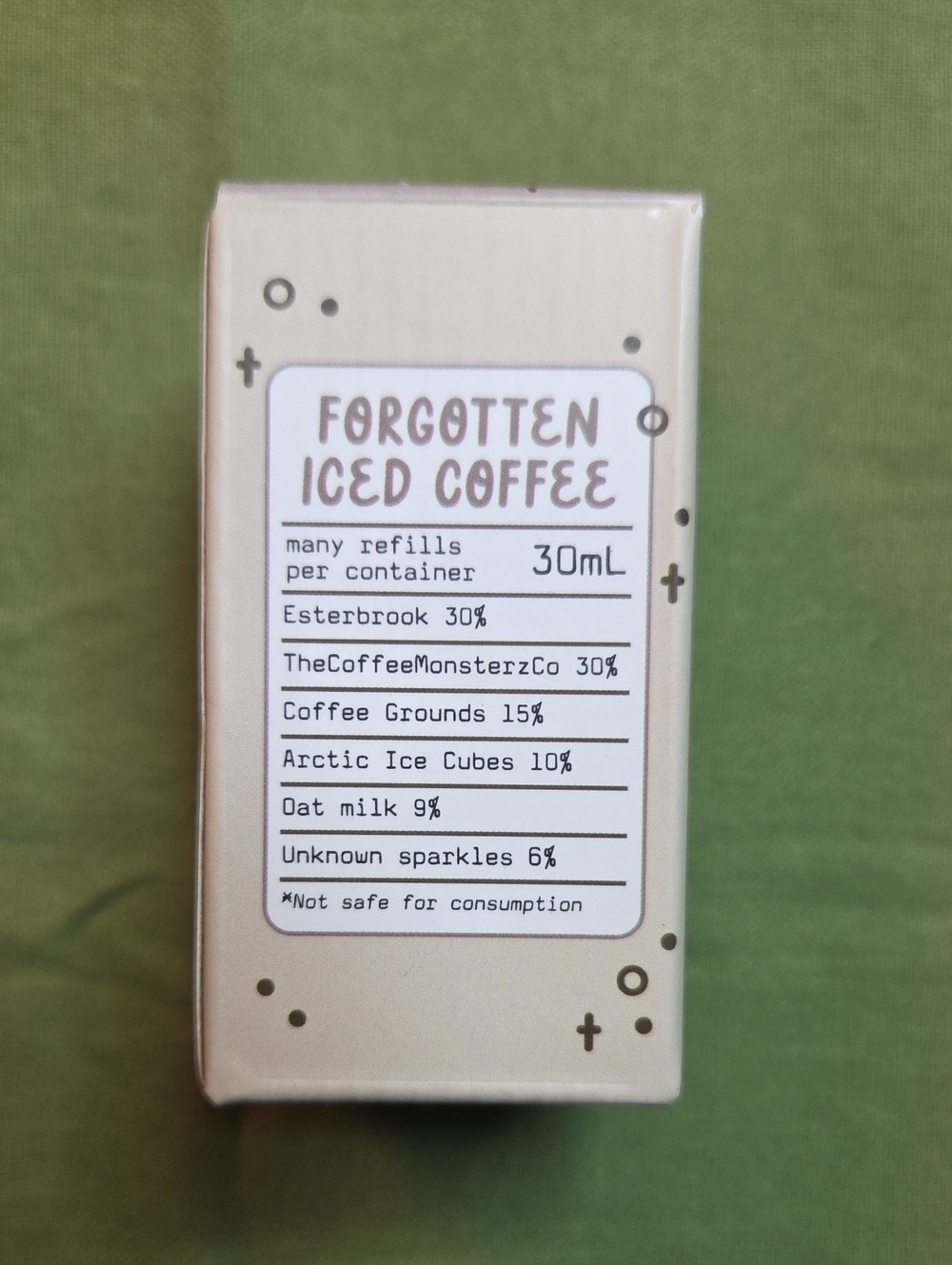 The Coffee Monsterz Co Forgotten Iced Coffee Ink NWT